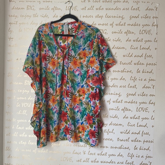 Beach Lace-UpSwim Cover-Up - Picture 2 of 8